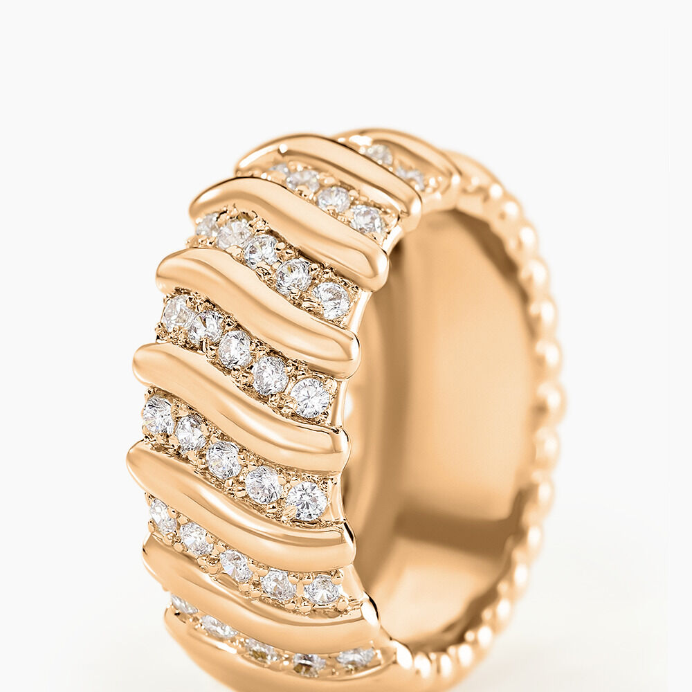 Bague Nelsie Plaqué Or Doré Oxyde De Zirconium - Bagues avec pierre Femme | Marc Orian
