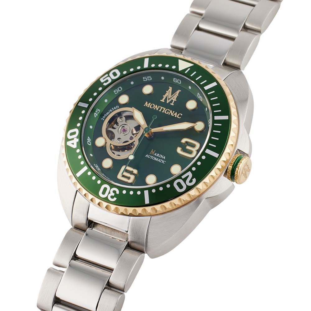 Montre Montignac Marina Vert - Montres automatiques Homme | Marc Orian