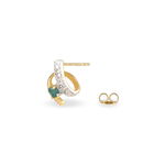 Boucles D'oreilles Puces Kirsten Or Jaune Agate - Puces Femme | Marc Orian