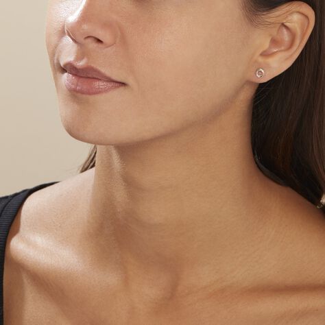 Boucles D'oreilles Puces Or Jaune Pamila Diamants - Boucles d'oreilles pierres précieuses Femme | Marc Orian
