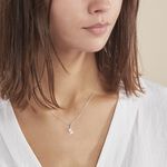 Collier Astra Argent Blanc Oxyde De Zirconium - Colliers avec pierres Femme | Marc Orian