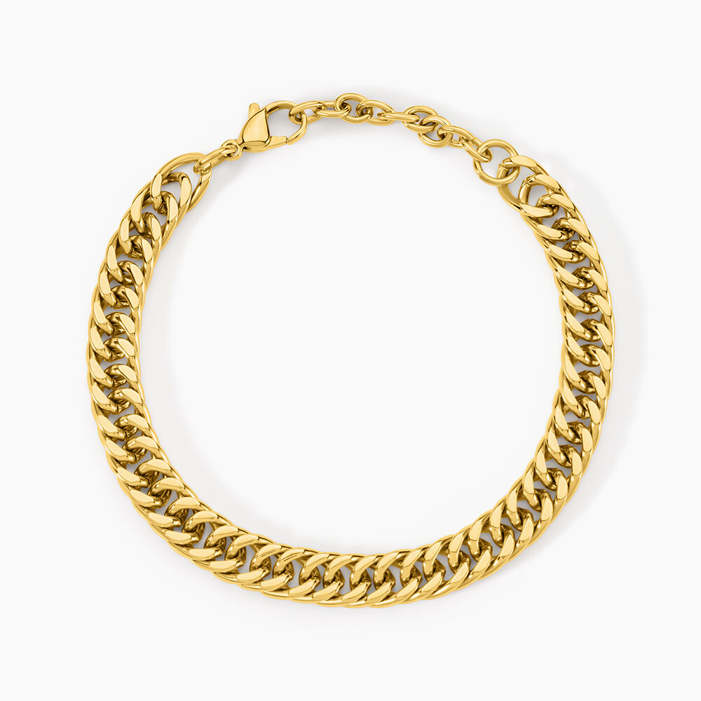 Bracelet Riva Acier Jaune - Bracelets mailles Femme | Marc Orian