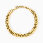 Bracelet Riva Acier Jaune - Bracelets mailles Femme | Marc Orian