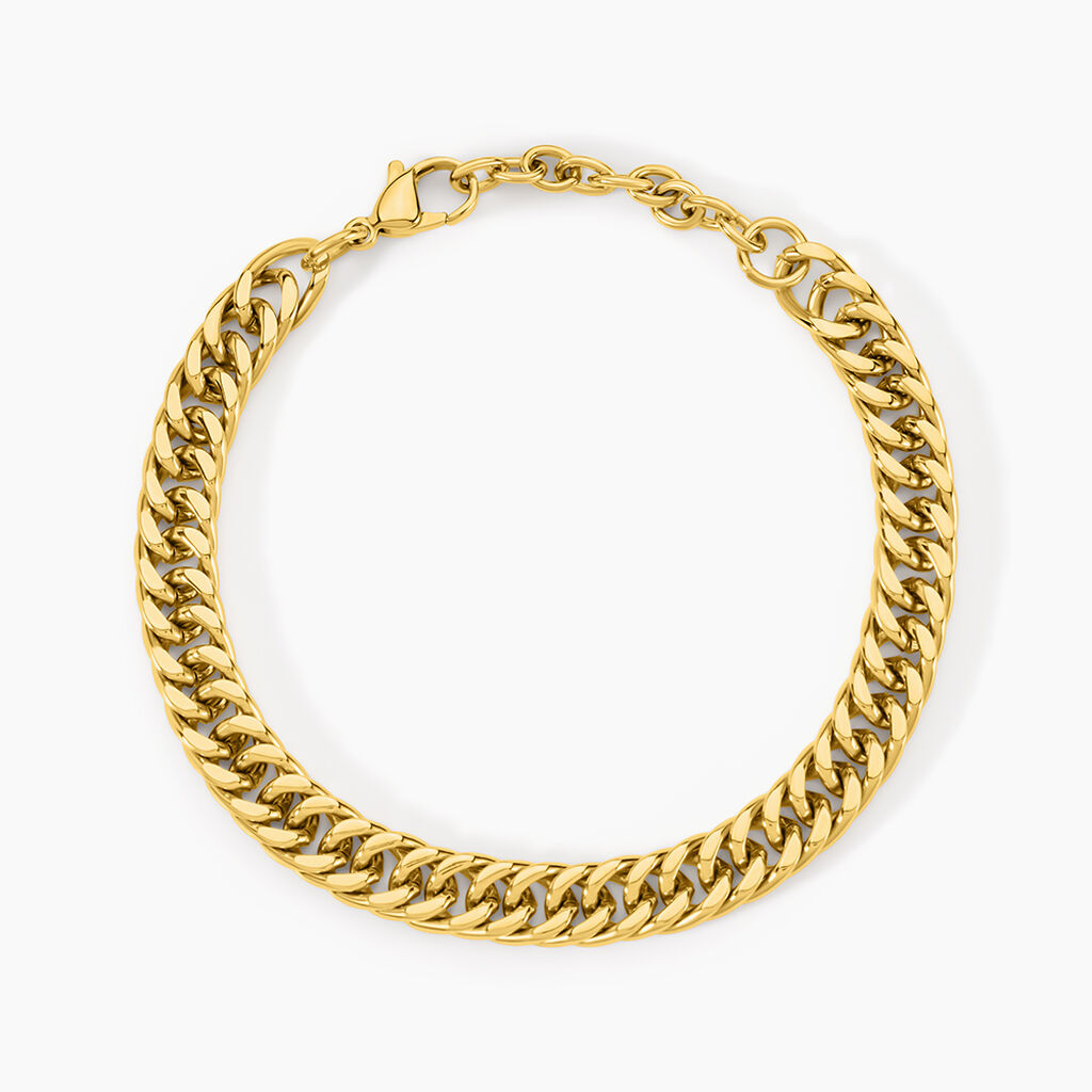 Bracelet Riva Acier Jaune - Bracelets mailles Femme | Marc Orian