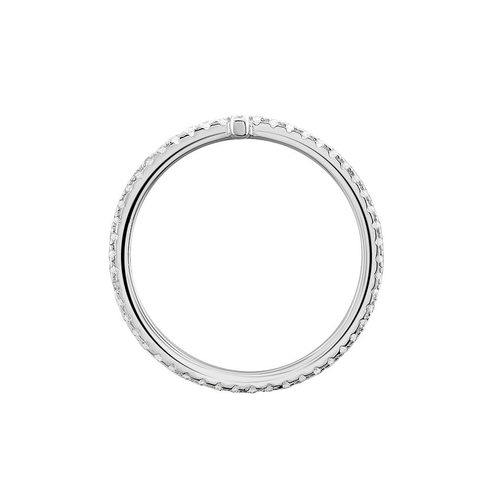 Bague Biche Argent Blanc Oxyde De Zirconium - Bagues avec pierre Femme | Marc Orian