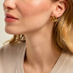 Boucles D'Oreilles Puces Gladwin Acier Jaune - Puces Femme | Marc Orian