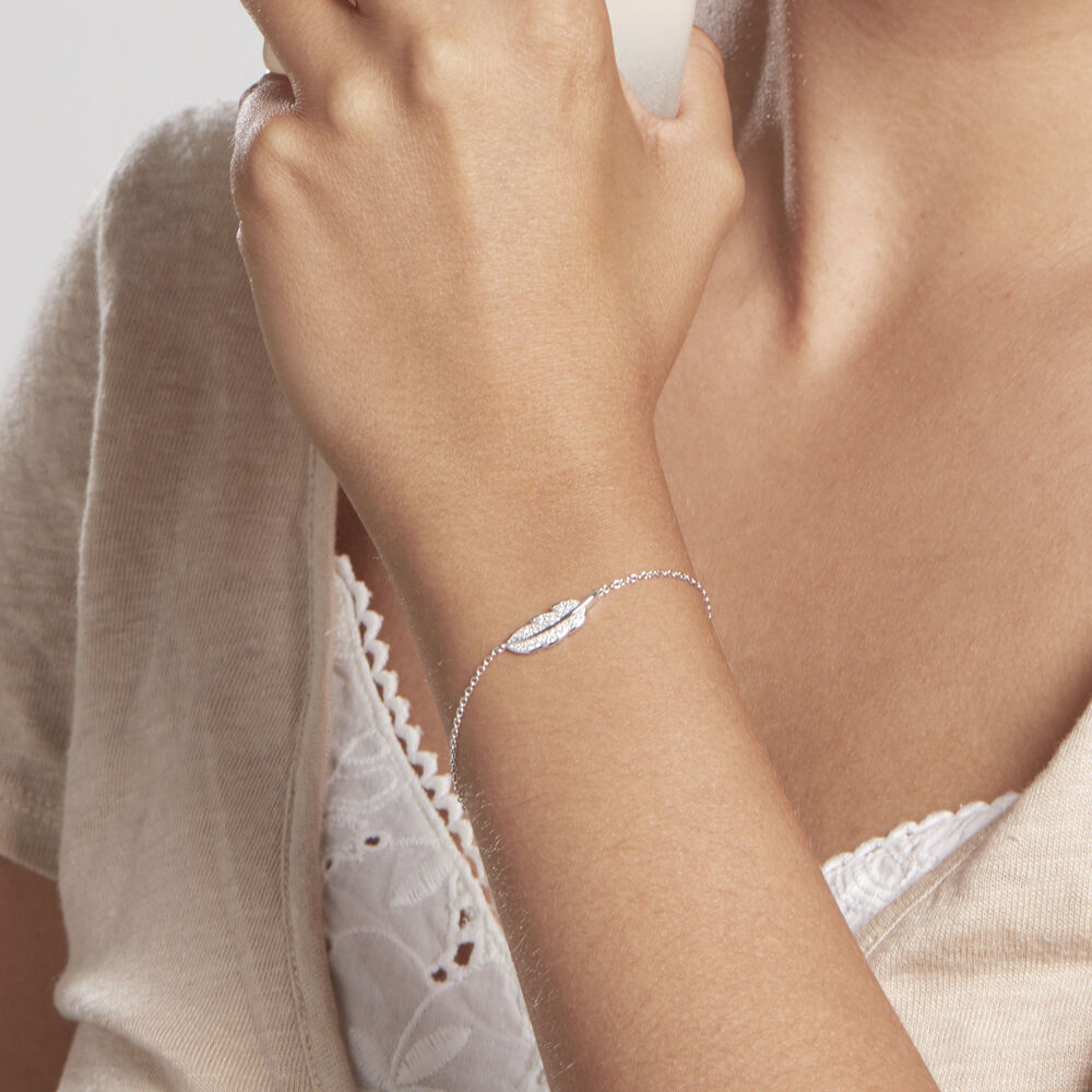 Bracelet Elies Argent Blanc Oxyde De Zirconium - Bracelets chaînes Femme | Marc Orian