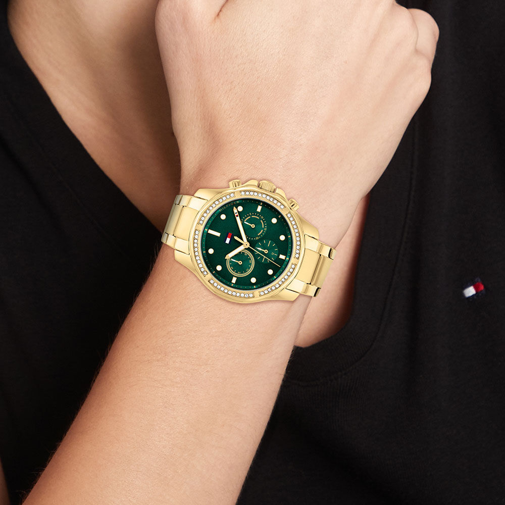 Montre Tommy Hilfiger Brooklyn Vert - Montres classiques Femme | Marc Orian
