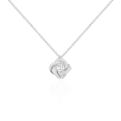 Collier Anasthase Argent Blanc Oxyde De Zirconium - Colliers avec pierres Femme | Marc Orian