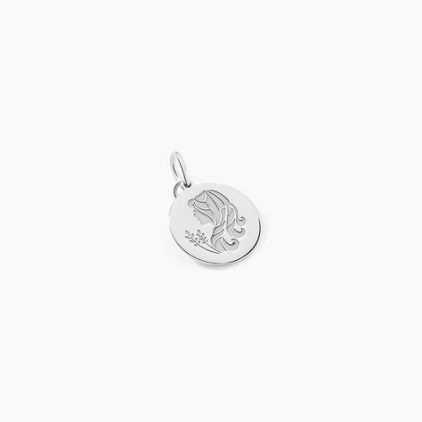 Pendentif Zodiaque Rond Argent Blanc - Bijoux personnalis&eacute;s Famille | Marc Orian