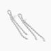 Boucles D'oreilles Pendantes Mayfair Argent Blanc Oxyde - Pendantes Femme | Marc Orian