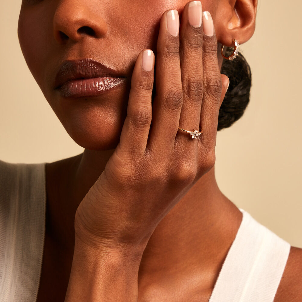 Bague Valentyne Plaque Or Jaune Oxyde De Zirconium - Bijoux fantaisie Femme | Marc Orian