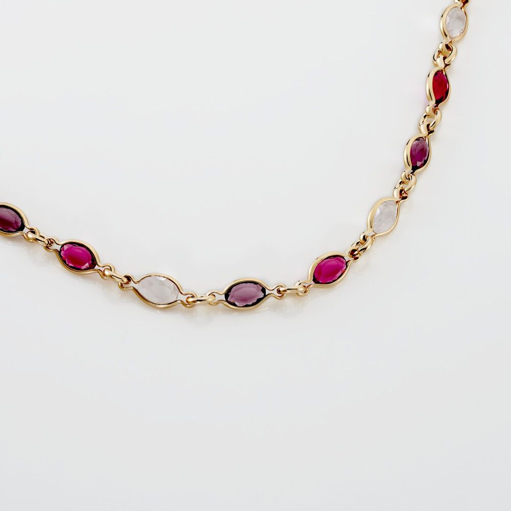 Bracelet Ilvaae Plaqué Or Jaune Pierre De Synthese - Bracelets chaînes Femme | Marc Orian