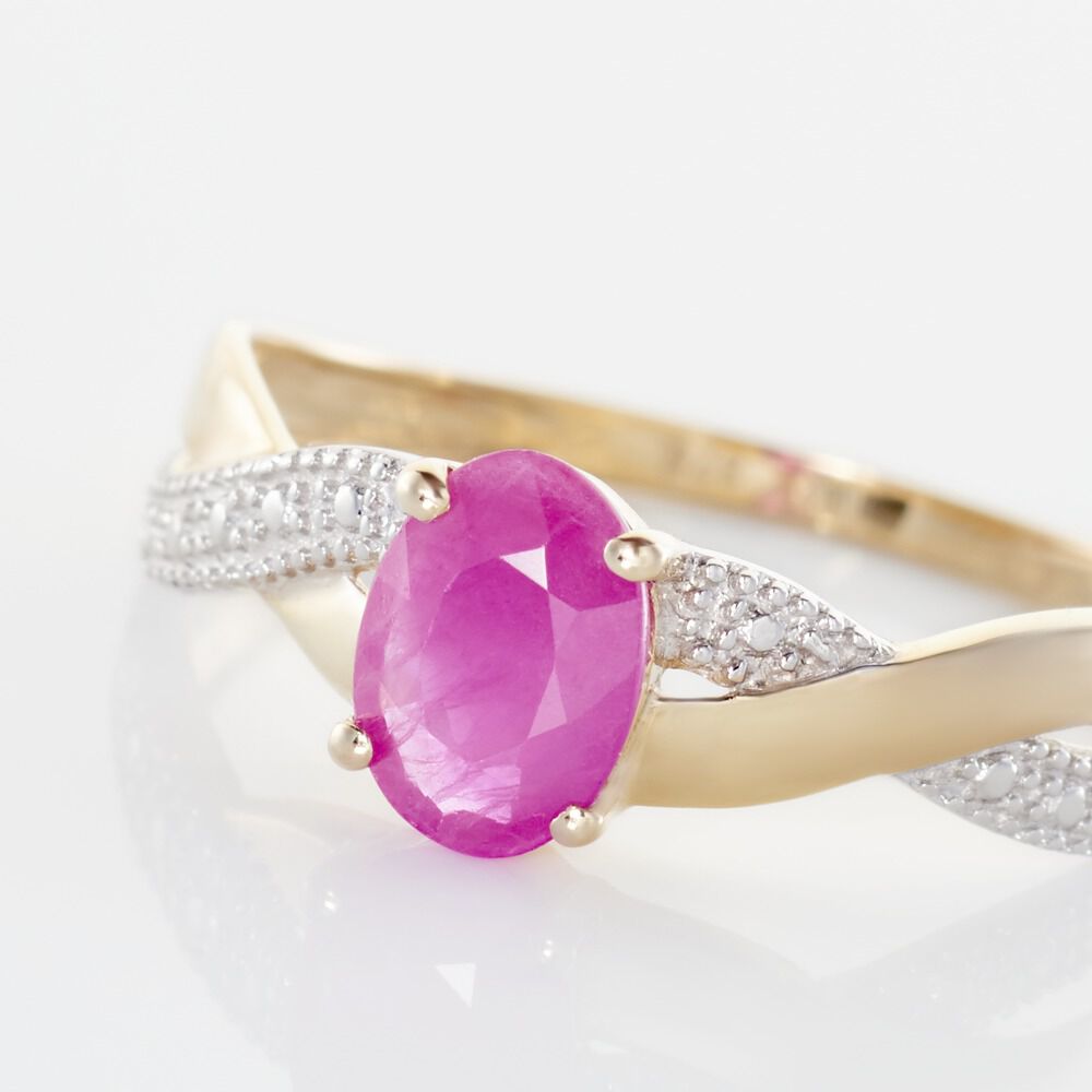 Bague Or Jaune Candice Rubis - Bagues vintage Femme | Marc Orian