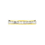 Alliance Fantaisie Diamantee Ruban Plat Or Bicolore - Alliances duo Unisex | Marc Orian