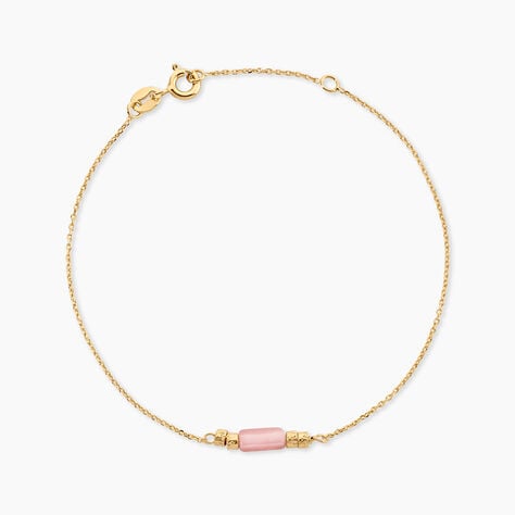 Bracelet Pierrine Argent Dor&eacute; A L'Or 750/1000 Calcedoine - Bracelets cha&icirc;nes Femme | Marc Orian