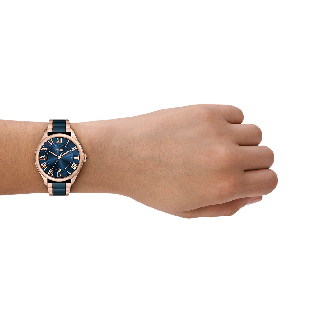 Montre Fossil Gilmore Bleu - Montres Femme | Marc Orian