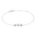 Bracelet Carlana Or Blanc Oxyde De Zirconium - Bracelets chaînes Femme | Marc Orian