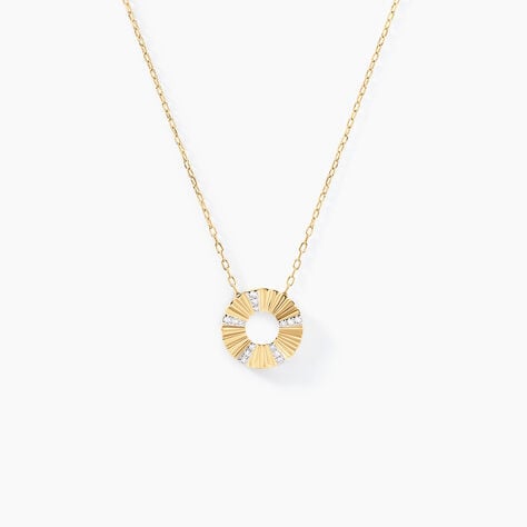 Collier Gwyneira Or Jaune Diamant - Colliers avec pierres Femme | Marc Orian