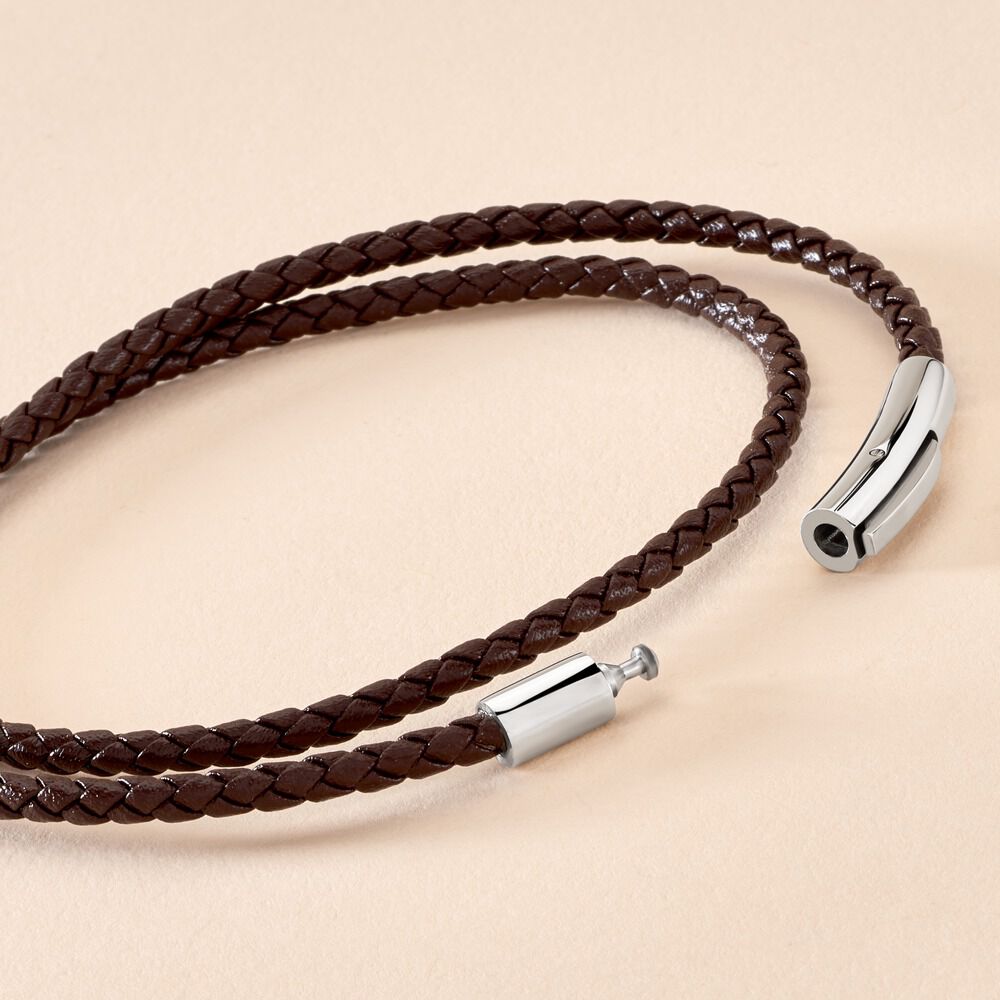 Bracelet Calvino Acier Blanc - Bracelets cuir Homme | Marc Orian
