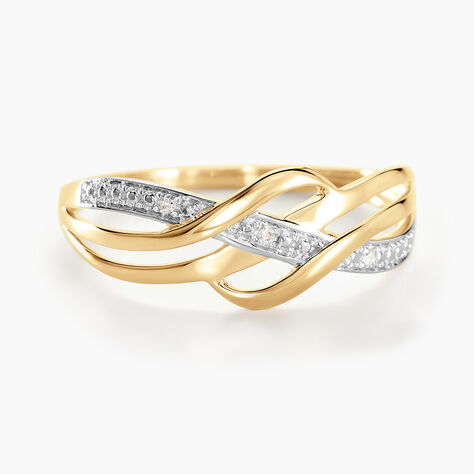 Bague Assa Or Jaune Diamants - Bagues pierres pr&eacute;cieuses Femme | Marc Orian