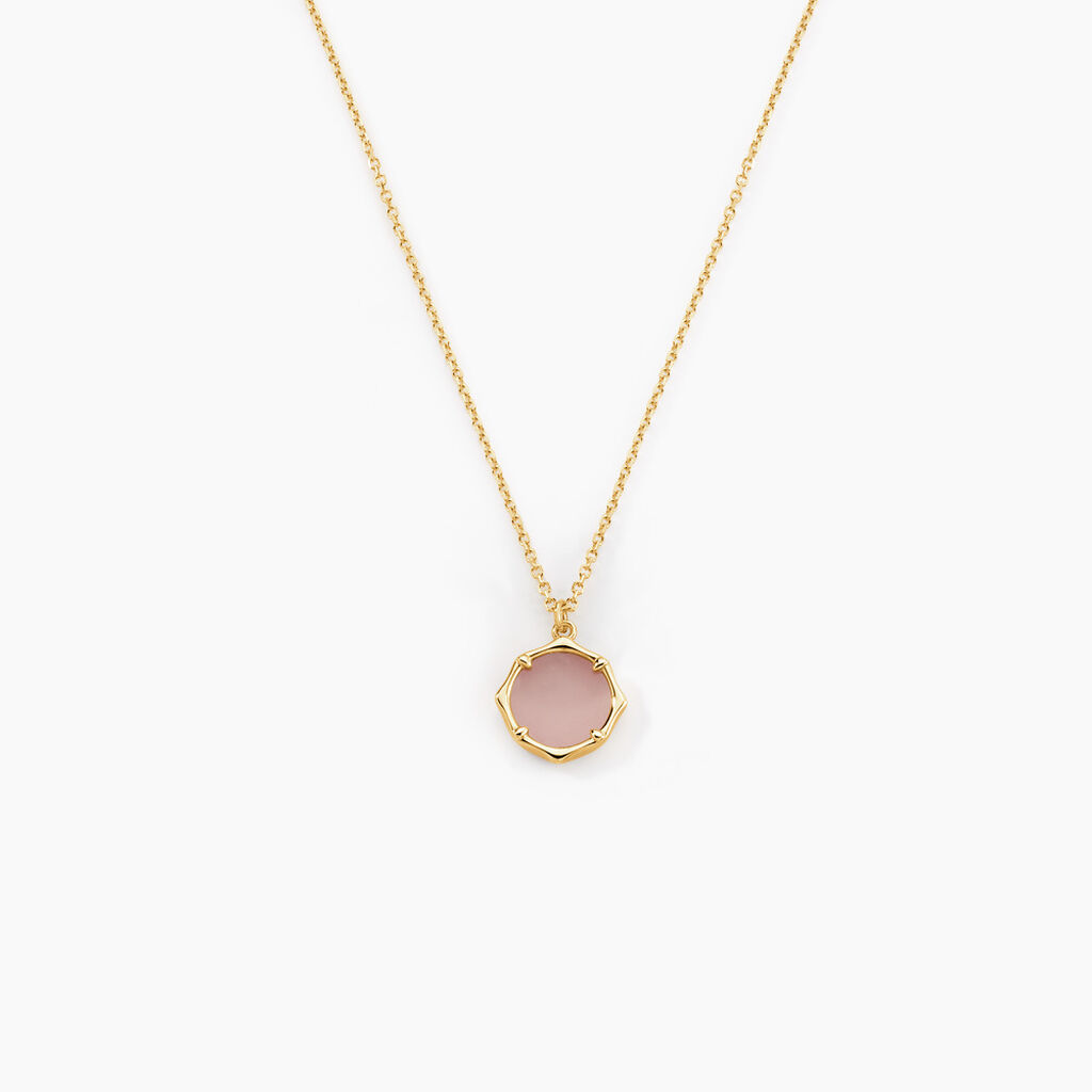 Collier Reflets Pop Or Jaune Calc&eacute;doine - Colliers avec pierres Femme | Marc Orian