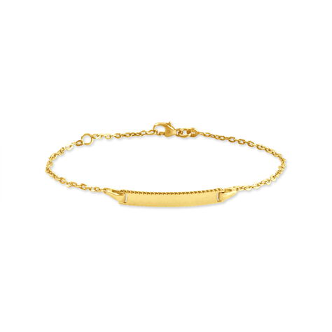 Bracelet Identité Maille Forçat Or Jaune - Gourmettes Enfant | Marc Orian