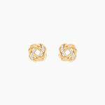 Boucles D'Oreilles Puces Otieno Or Jaune Diamant - Puces Femme | Marc Orian