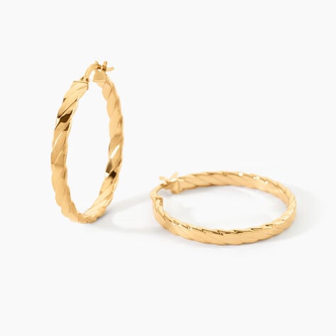 Cr&eacute;oles Deniz Or Jaune - Cr&eacute;oles Femme | Marc Orian