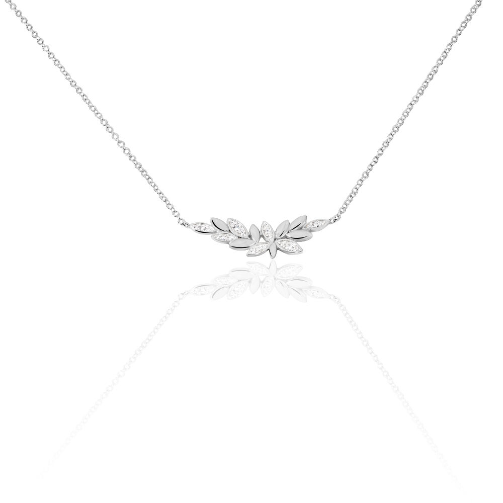 Collier Cesarine Argent Blanc Oxyde De Zirconium -  Femme | Marc Orian