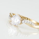 Bague Filipa Or Bicolore Oxyde De Zirconium - Solitaires Femme | Marc Orian