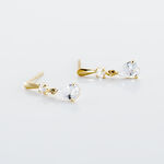 Boucles D'oreilles Pendantes Ernst Goutte Or Jaune Oxyde De Zirconium - Pendantes Femme | Marc Orian