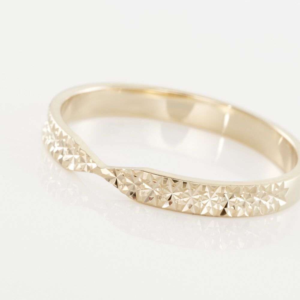 Alliance Or Jaune Diamantee - Alliances duo Unisex | Marc Orian