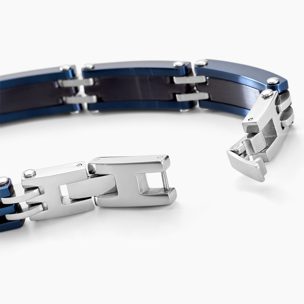 Bracelet Jourdan Zephir Acier Bleu - Bracelets Homme | Marc Orian