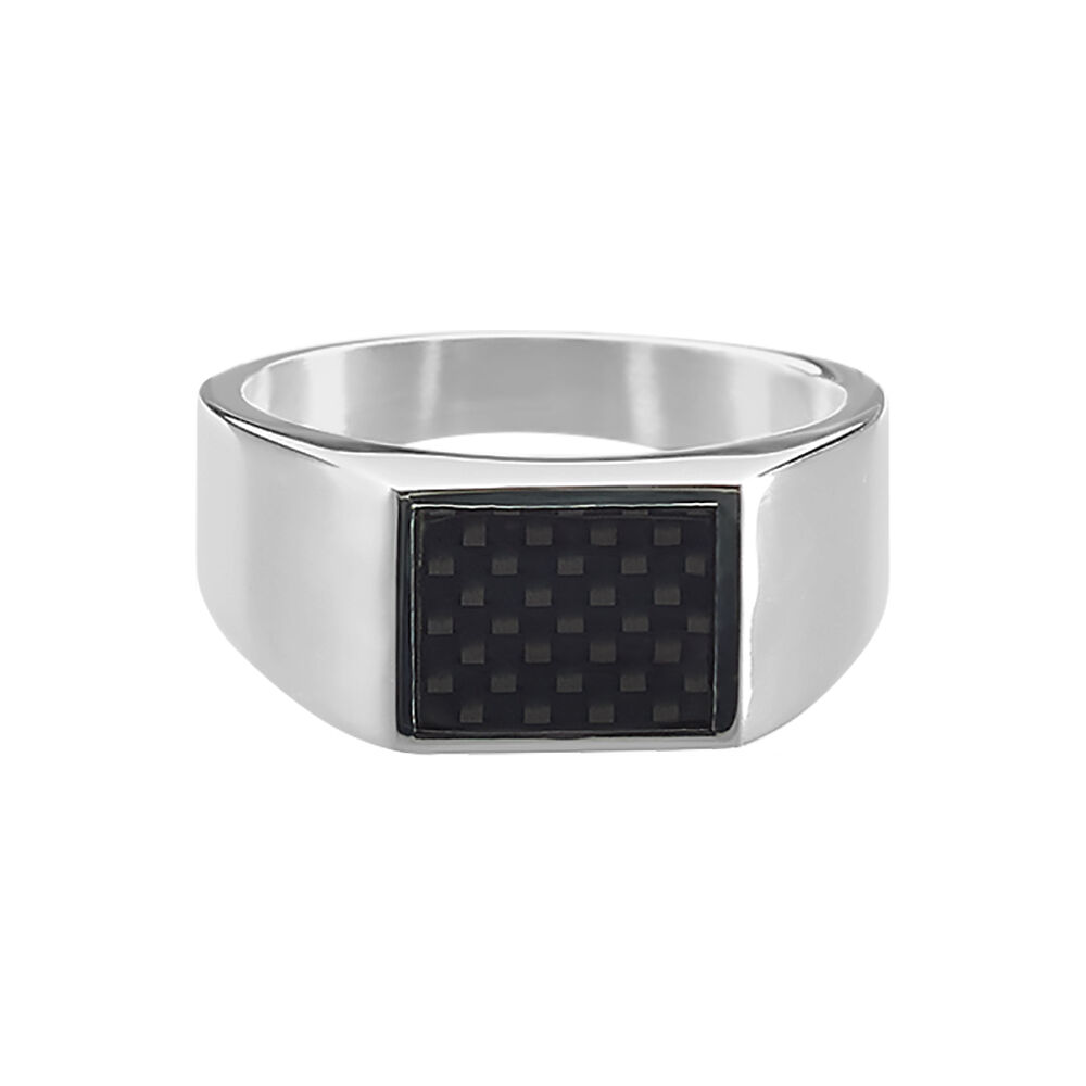 Bague Phebus Him Bruce Acier Blanc - Chevalières Homme | Marc Orian
