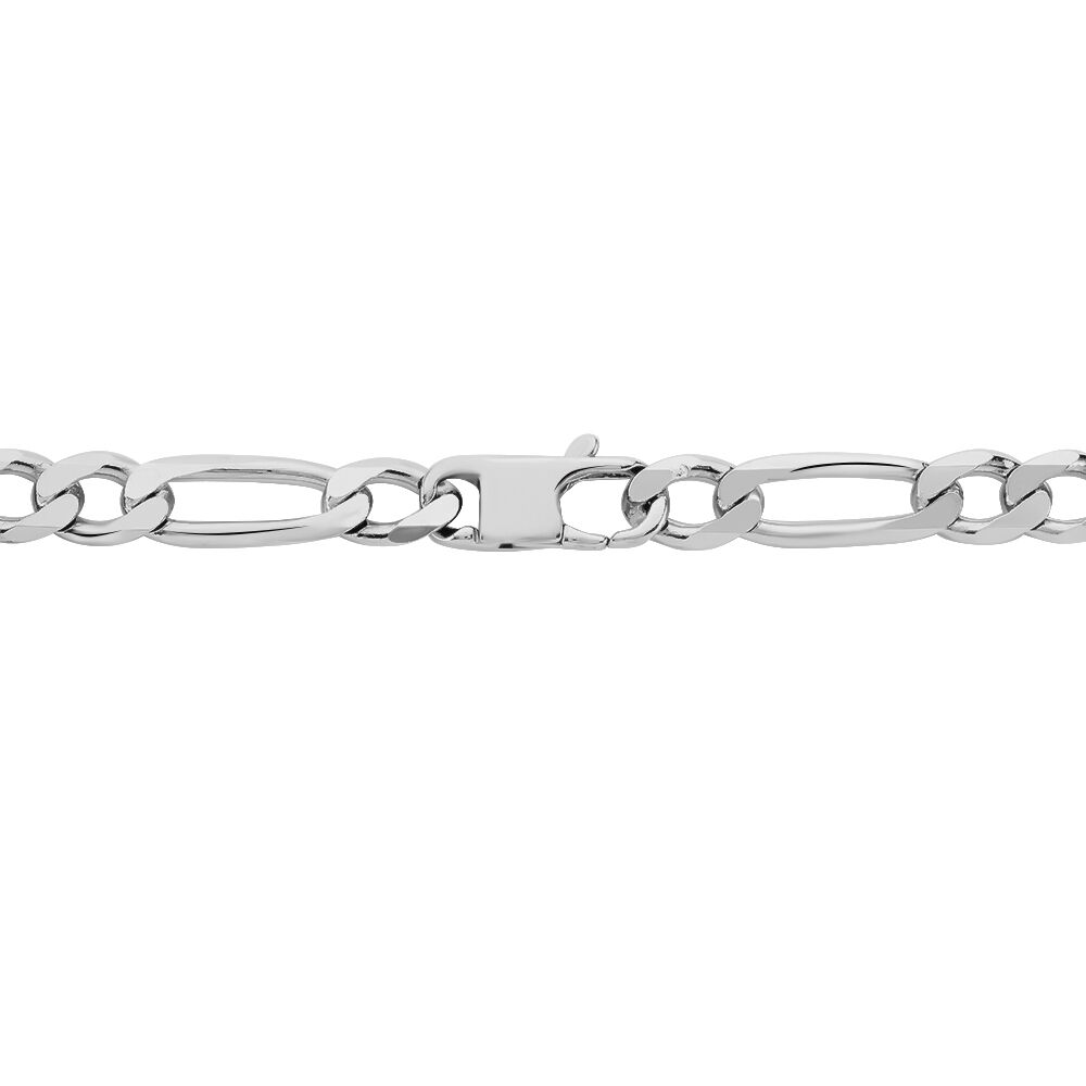 Cha&icirc;ne Vivian Maille Alternee 1/3 Argent Blanc - Chaines Homme | Marc Orian