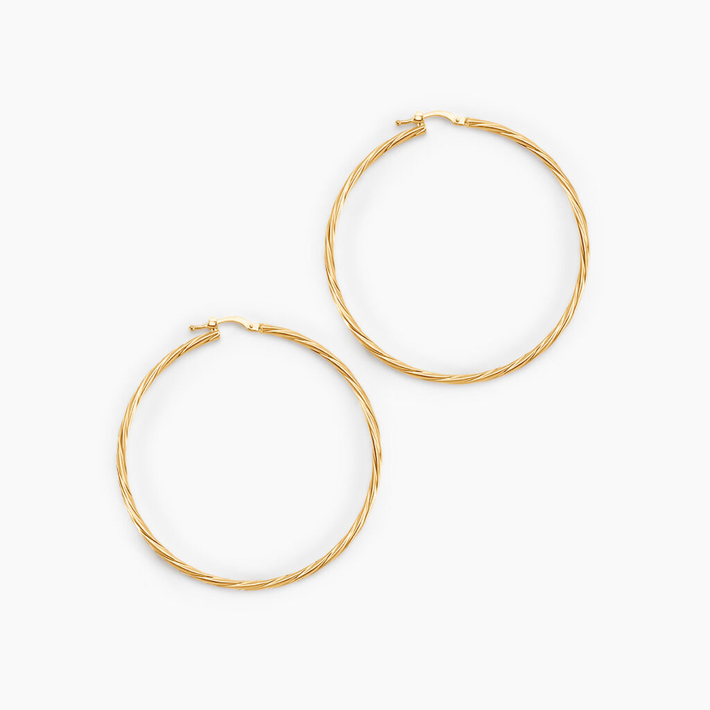 Créoles Youri Or Jaune - Créoles Femme | Marc Orian