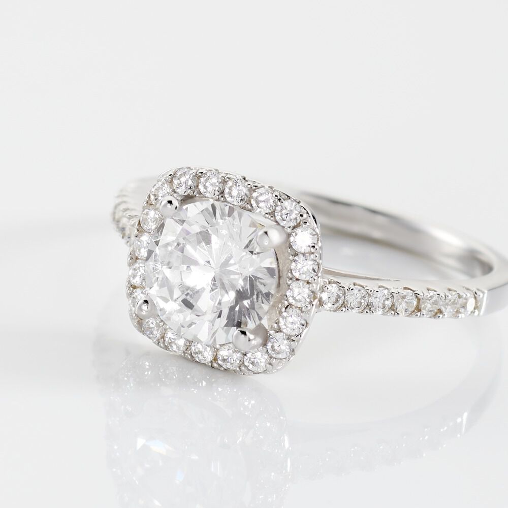 Bague Solitaire Soa Argent Blanc Oxyde De Zirconium - Solitaires Femme | Marc Orian