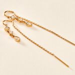 Boucles D'oreilles Pendantes Akonia Plaqu&eacute; Or Jaune Oxyde De Zirconium - Pendantes Femme | Marc Orian