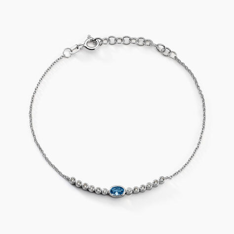 Bracelet Mayfair Argent Blanc Oxyde De Zirconium - Bracelets chaînes Femme | Marc Orian