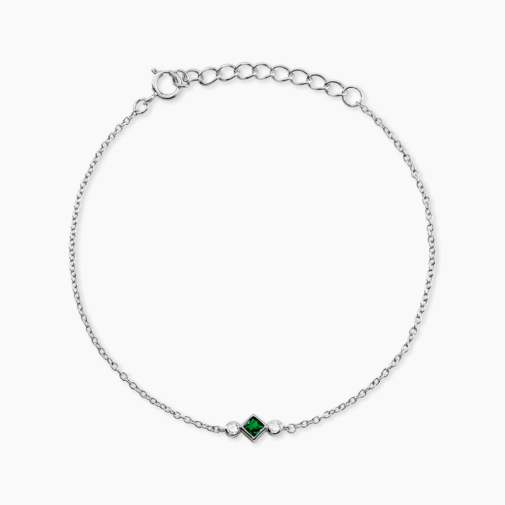 Bracelet Corelia Argent Blanc Oxyde De Zirconium - Bracelets fantaisie Femme | Marc Orian