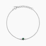 Bracelet Corelia Argent Blanc Oxyde De Zirconium - Bracelets fantaisie Femme | Marc Orian