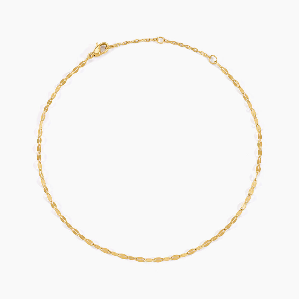 Cha&icirc;ne De Cheville Athena Acier Jaune - Chaines de cheville Femme | Marc Orian