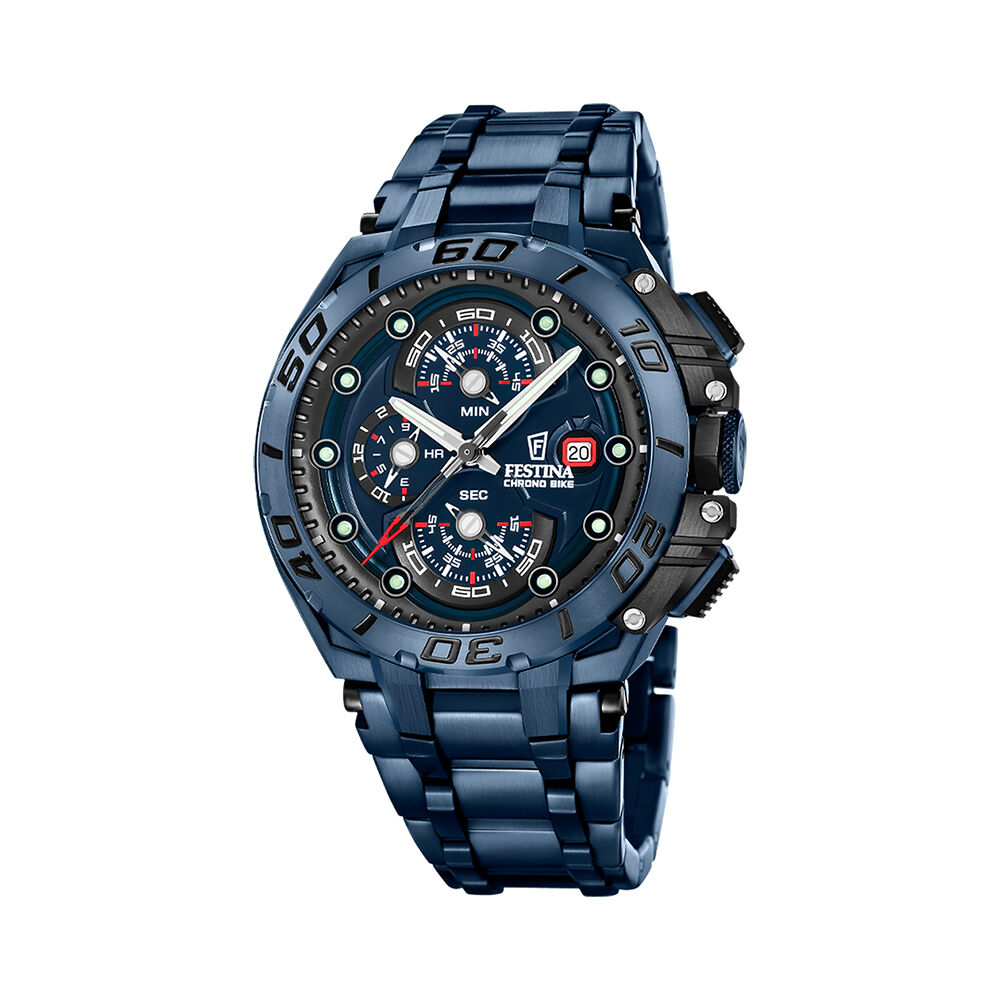 Coffret De Montre Festina Chrono Bike Edition Speciale Bleu - Montres &eacute;tanches Homme | Marc Orian