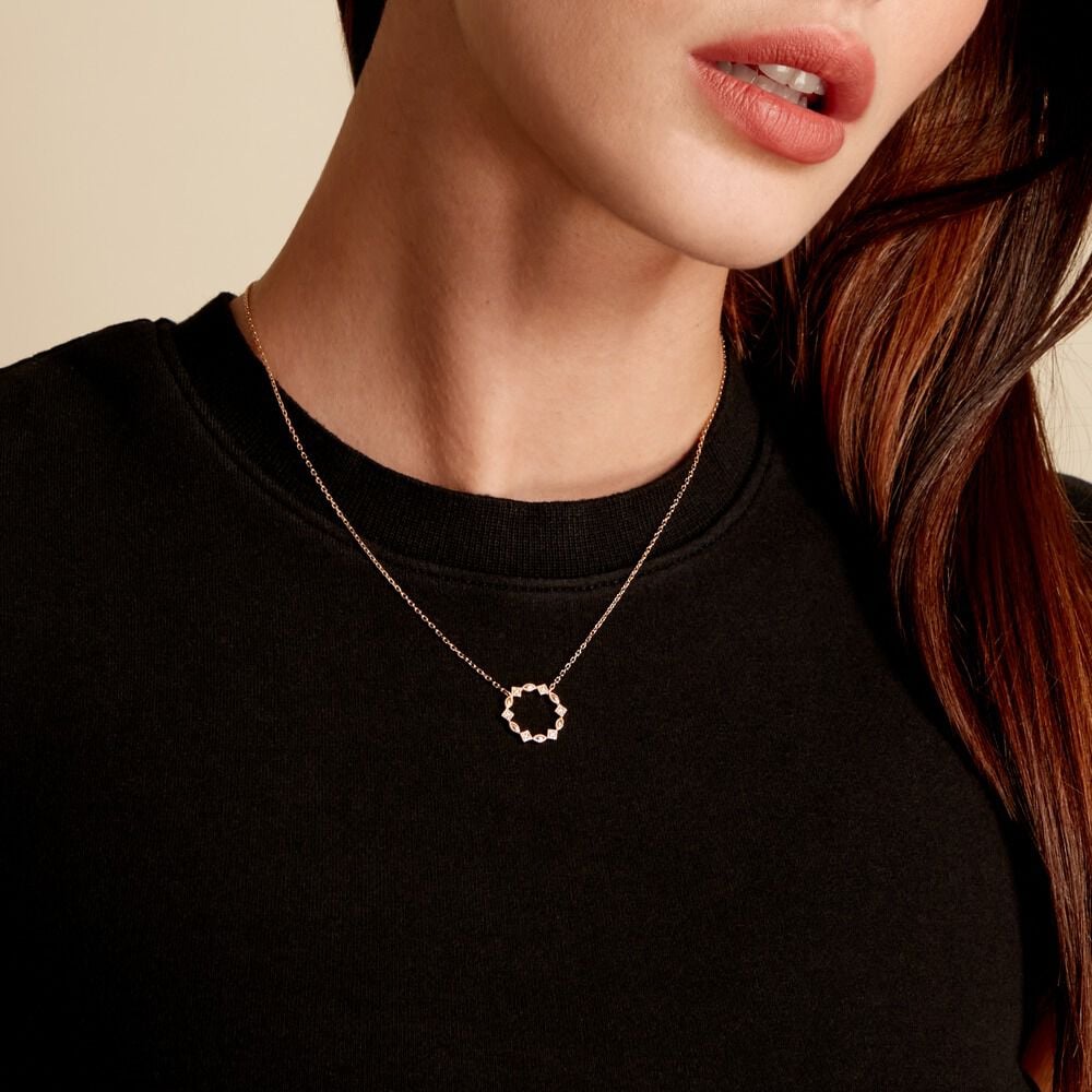 Collier éclat Perlé Plaqué Or Oxyde De Zirconium - Colliers avec pierres Femme | Marc Orian