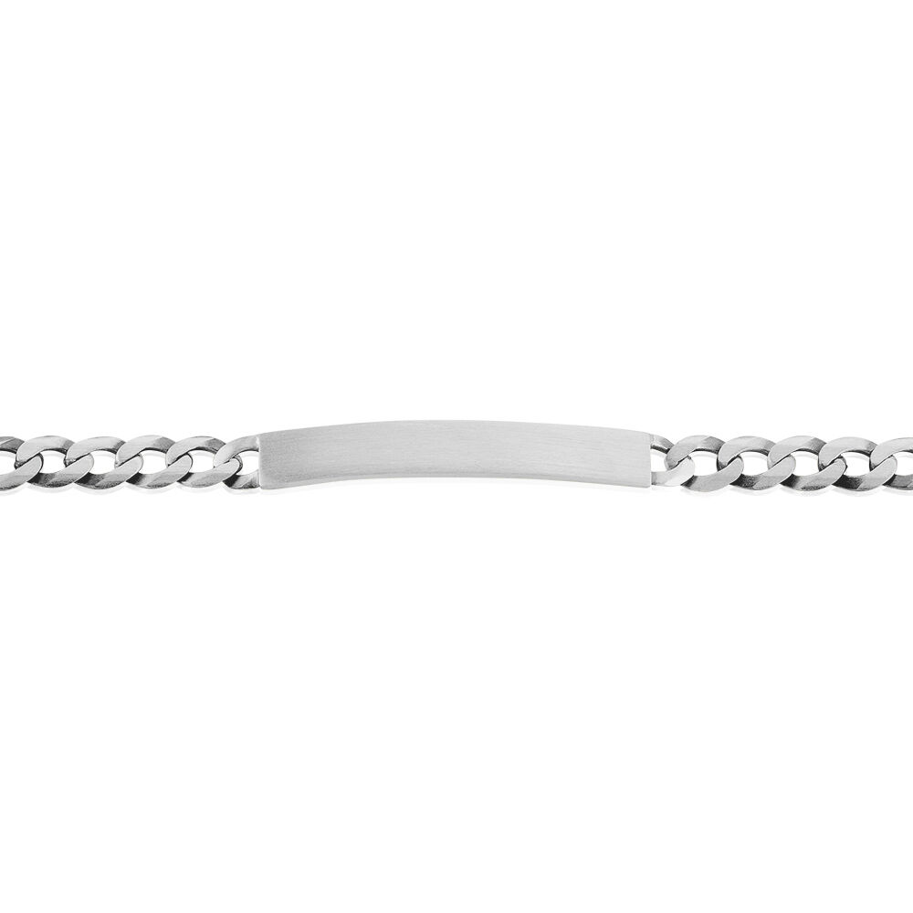 Bracelet Identit&eacute; Casper Argent Gris - Gourmettes Femme | Marc Orian