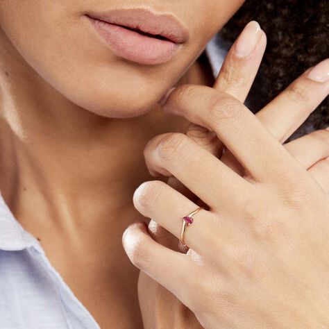 Bague Or Jaune Urana Rubis - Bagues Femme | Marc Orian