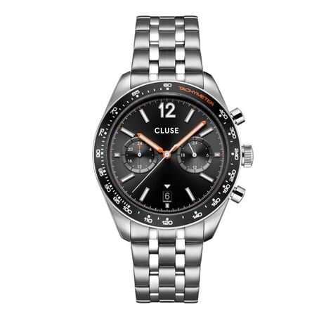 Montre Cluse Aravis Dual Timer Noir - Montres &eacute;tanches Homme | Marc Orian