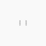 Boucles D'Oreilles Puces Susie Argent Blanc Oxyde De Zirconium - Puces Femme | Marc Orian