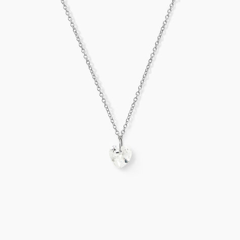 Collier Argent Sopher Oxyde De Zirconium - Colliers avec pierres Femme | Marc Orian
